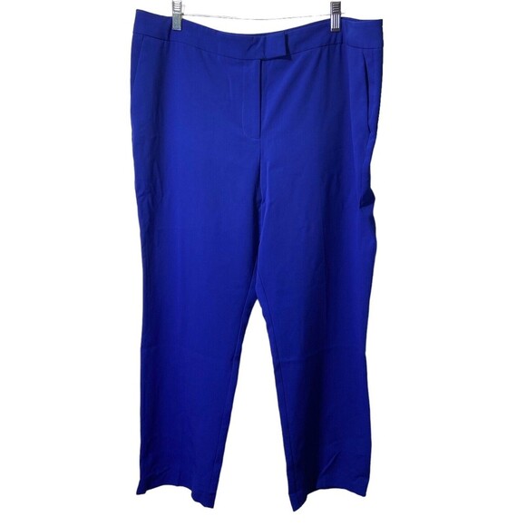 Chaus Women’s Dress Pants‎ Size 16 Ankle Trousers Royal Blue Pockets Career - Picture 1 of 11